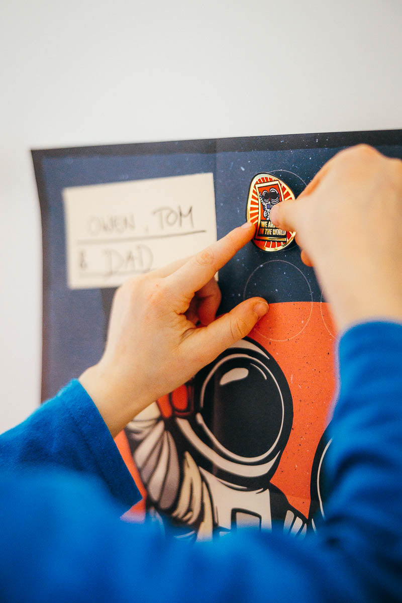 Epic Dad Achievement Poster + Sticker Pack bundle