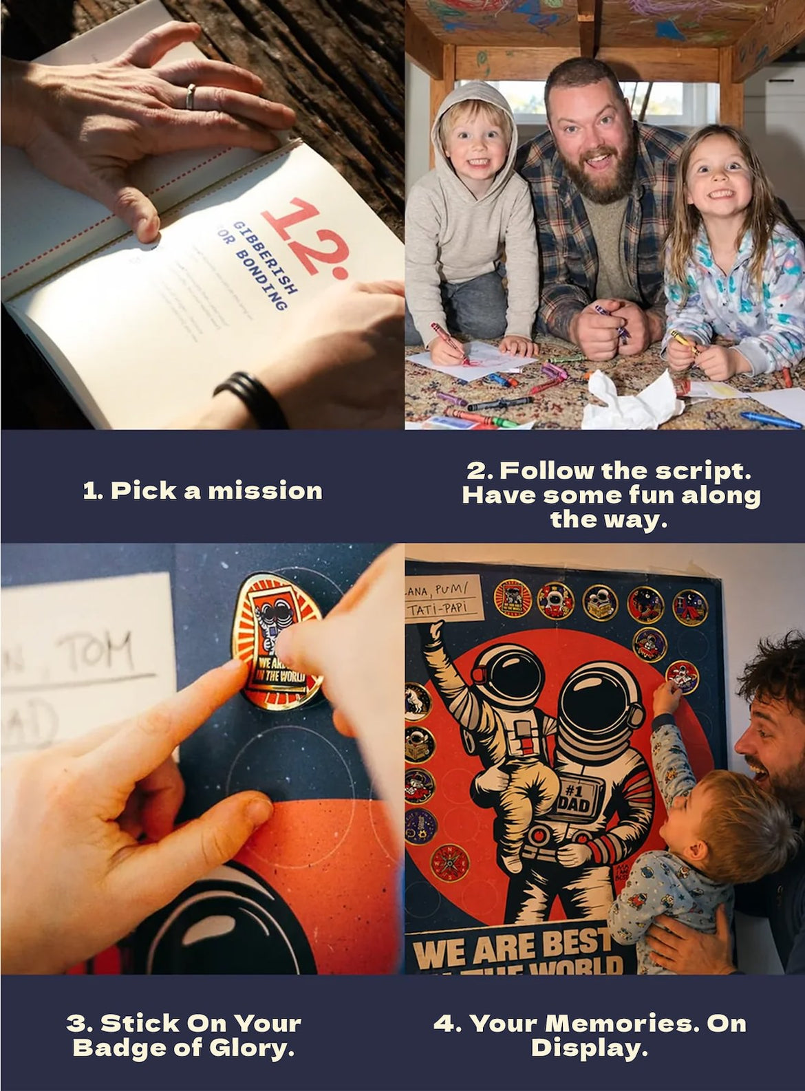 The Best Dad Book Bundle (Stickers & Poster included!)